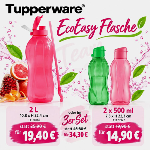 Tupperware ecoeasy flasche l - tupperware,